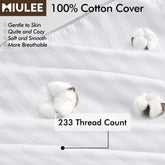 Firm Fluffy Throw Pillows with 100% Cotton Cover